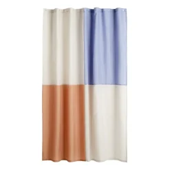 Shower Curtains^HAY Check shower curtain 180x200 cm, Blue