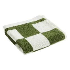 Towels^HAY Check towel 30x30 cm, Matcha Brown