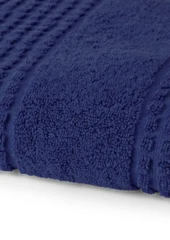 Bath Sheets^Juna Check towel 70x140 cm, Navy Blue