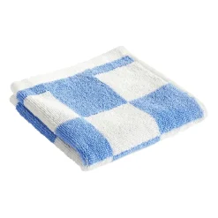 Towels^HAY Check towel 30x30 cm, Sky Blue