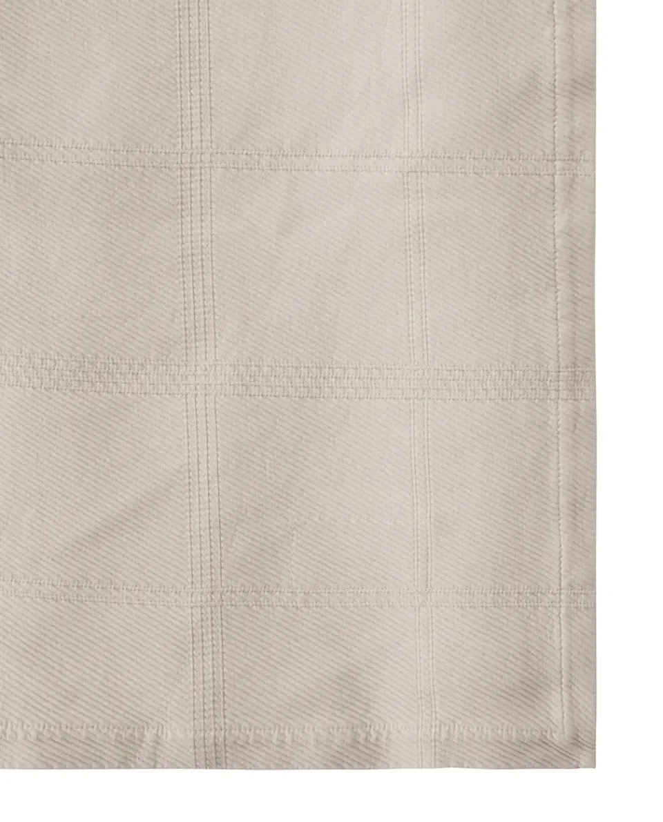 Bedspreads & Throws^Lexington Checked Jacquard bedspread 260x240 cm, Light Beige
