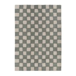 Clearance Scandi Living Checker Play mat 170x240 cm, Sage Green