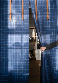 Fabric By The Metre^Fine Little Day Checkered fabric, Blue-black BlueBlack
