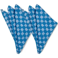 Online Byon Checki fabric napkin 2-pack, Blue