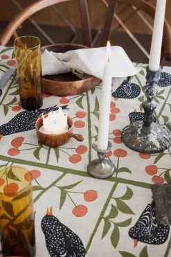 Tablecloths^Almedahls Cherry Garden tablecloth, , 145x250 cm Beige