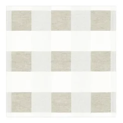 Linen & Cotton Napkins^Ekelund Linneväveri Chess napkin, 35x35 cm Beige