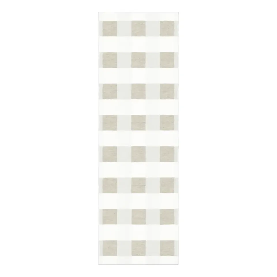 Table Runners^Ekelund Linneväveri Chess runner, 35x110 cm Beige