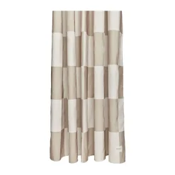 Online OYOY Chess shower curtain 180x180 cm, Clay-offwhite Beige
