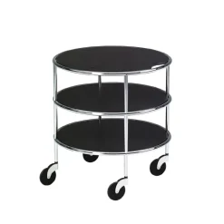 Discount Lammhults Chicago I table on castors, laminate-chrome Black
