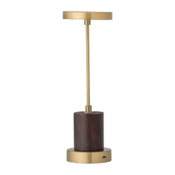 Sale Bloomingville Chico portable table lamp Ø10x30 cm, Brass Gold-coloured