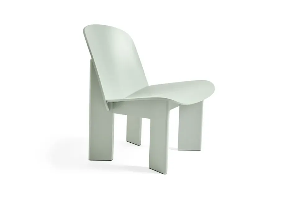 Best HAY Chisel lounge chair, Eucalyptus lacquered beech GreenBlue