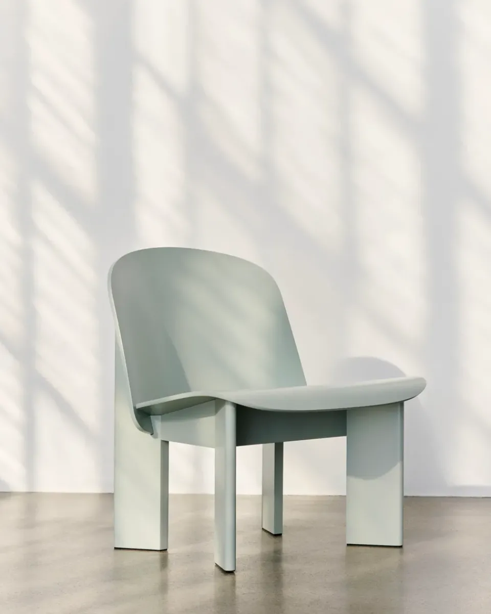 Best HAY Chisel lounge chair, Eucalyptus lacquered beech GreenBlue