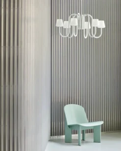 Best HAY Chisel lounge chair, Eucalyptus lacquered beech GreenBlue