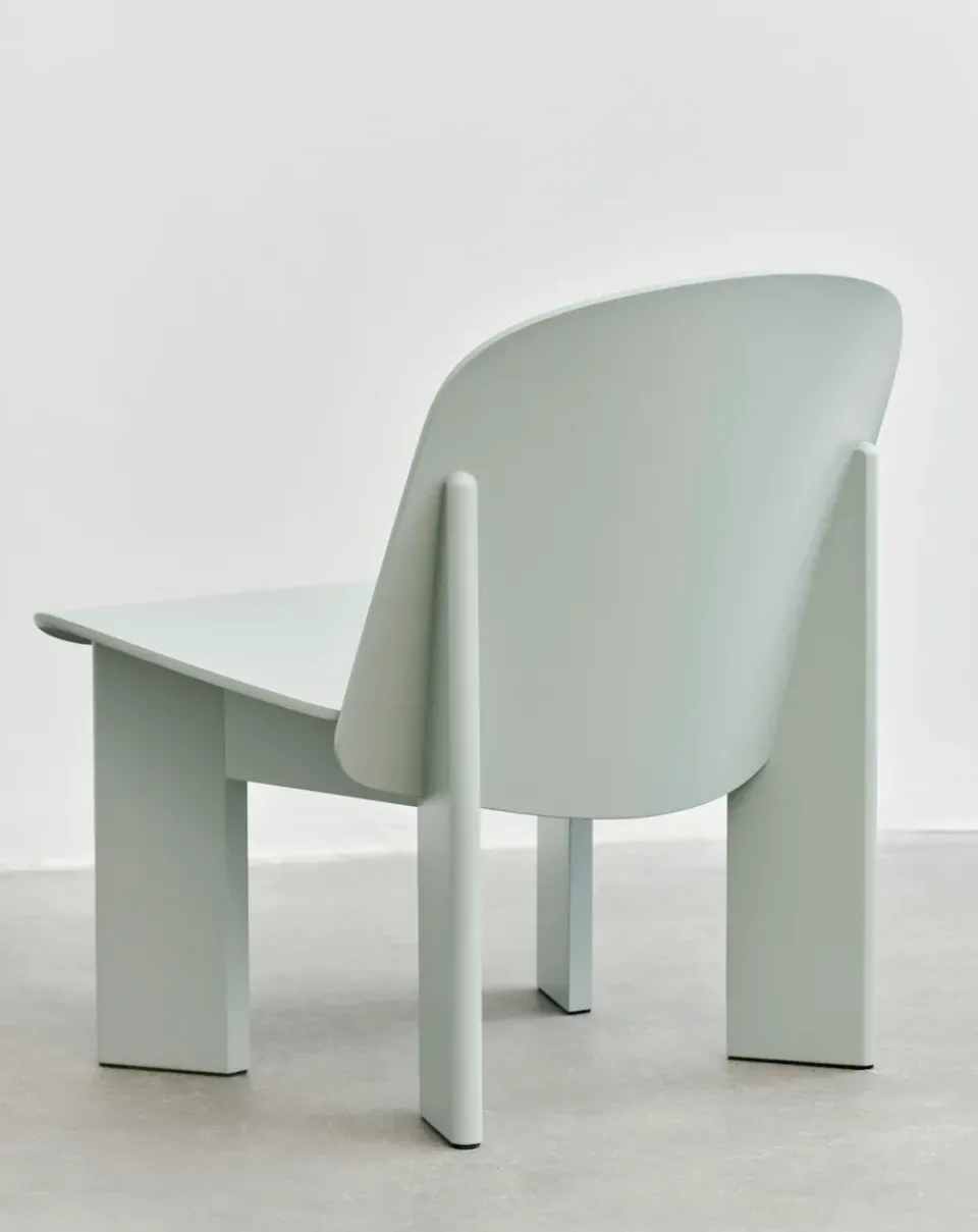 Best HAY Chisel lounge chair, Eucalyptus lacquered beech GreenBlue