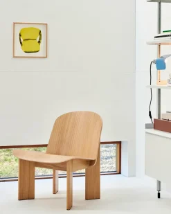 Armchairs & Footstools|Chairs^HAY Chisel lounge chair, Lacquered oak Brown