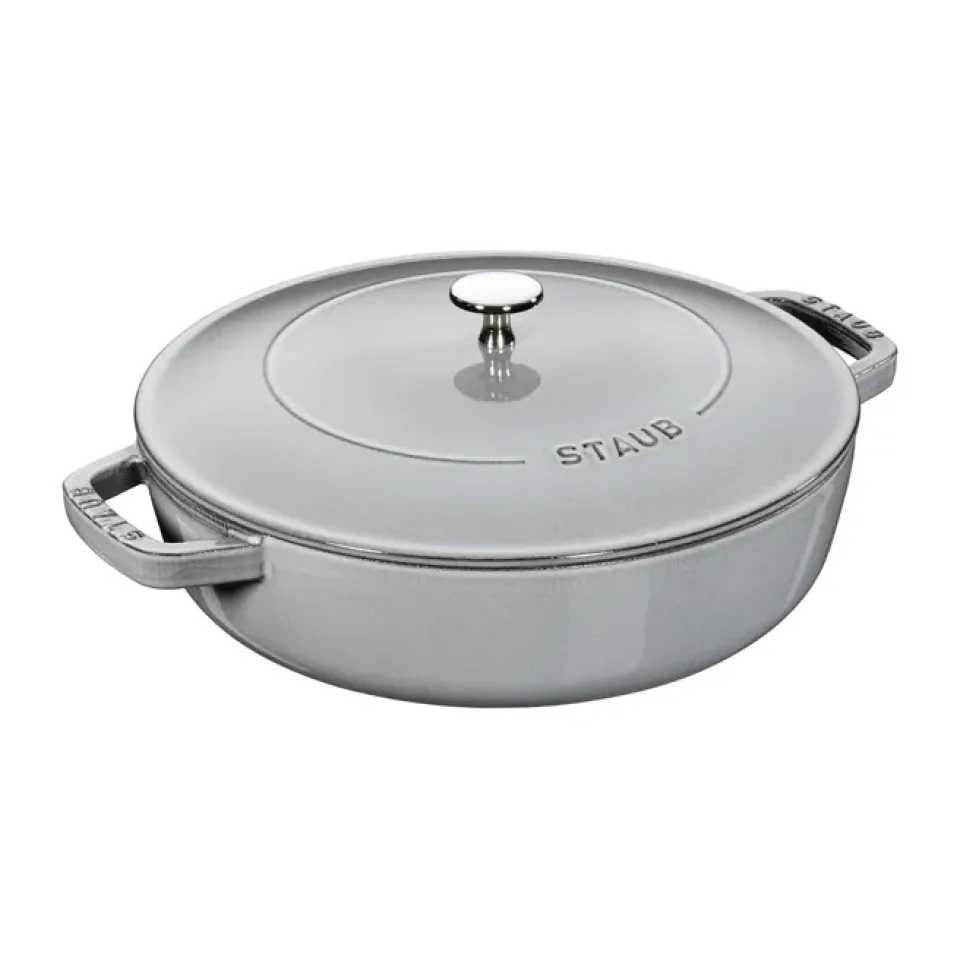 Saucier & Sauté Pans^STAUB Chistera sauce pan Ø28 cm 3.7 L, Grey