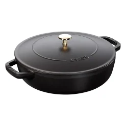 Saucier & Sauté Pans^STAUB Chistera sauce pan Ø28 cm 3.7 L, Black