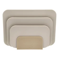 Best Rosti Choptima cutting board set 3 pieces and holder, Humus Brown