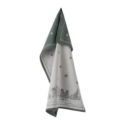 Christmas Hand & Tea Towels|Kitchen Tea Towels^Wik & Walsøe Christmas morning kitchen towel 50x70 cm, White-green WhiteGreen
