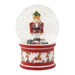 Villeroy & Boch Christmas Toys snow globe, Nutcracker Red