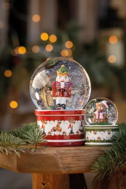 Villeroy & Boch Christmas Toys snow globe, Nutcracker Red