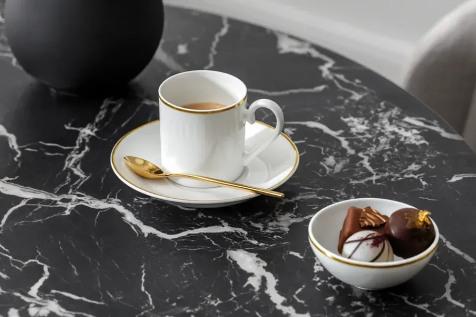 Best Villeroy & Boch Château Septfontaines espresso saucer Ø12.5 cm, White-gold WhiteGold-coloured