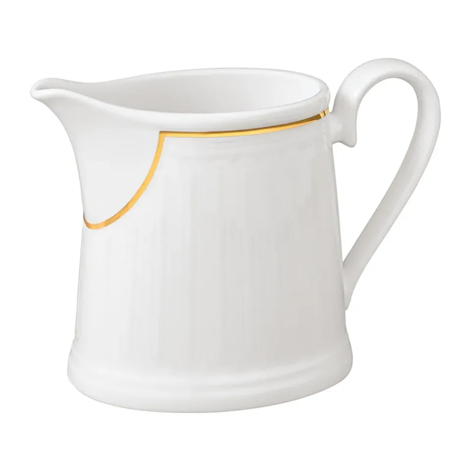 Milk Jugs^Villeroy & Boch Château Septfontaines milk pitcher 25 cl, White-gold WhiteGold-coloured