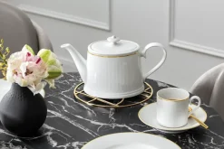Teapots^Villeroy & Boch Château Septfontaines teapot 0.4 l, White-gold WhiteGold-coloured