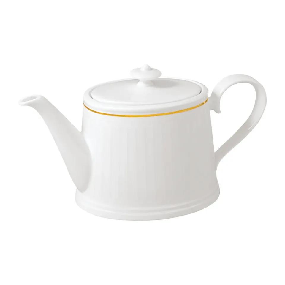 Outlet Villeroy & Boch Château Septfontaines teapot 1.2 l, White-gold WhiteGold-coloured