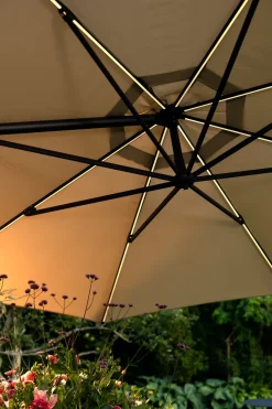 New Brafab Cilento parasol, Light -khaki Grey