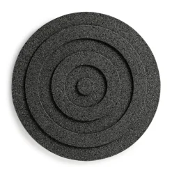Outlet Born In Sweden Circle round trivet Ø20 cm, Black