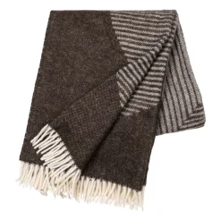 Best NJRD Circles wool throw 130x185 cm, Brown