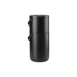 Indoor Recycling Bins^Zone Denmark Circular Trash Can 22+12 L, Black