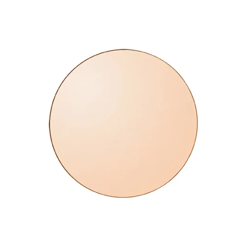 AYTM Circum mirror small, amber BeigeYellowGold-coloured