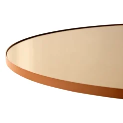 AYTM Circum mirror small, amber BeigeYellowGold-coloured