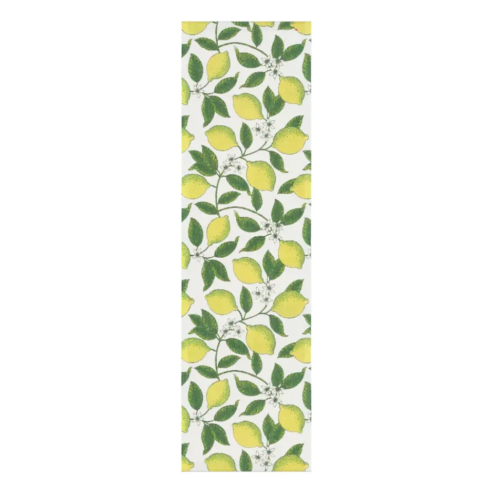 Best Ekelund Linneväveri Citroner runner, 35x80 cm Yellow