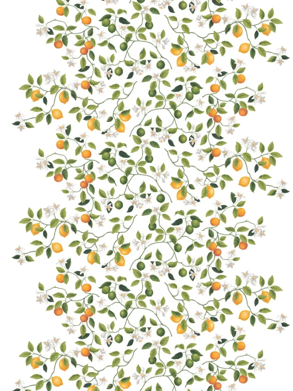 Discount Arvidssons Textil Citrusträdet oilcloth, Green-green WhiteGreen
