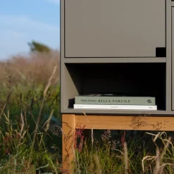 Display & Glass Cabinets|Display & Glass Cabinets^Zweed Citti 6x3 cabinet, Mole -stand in oak matt lacquered Grey
