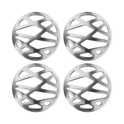 Coasters^Orrefors City coaster 4-pack, Stainless steel Silver-coloured