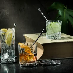 Coasters^Orrefors City coaster 4-pack, Stainless steel Silver-coloured