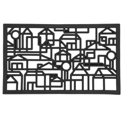 Rugs For Outdoors|Door Mats^Dixie City door mat, 45x75 cm Black