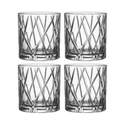 Sale Orrefors City Double Old Fashioned glas 4-pack, 34 cl Transparent