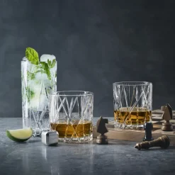 Sale Orrefors City Double Old Fashioned glas 4-pack, 34 cl Transparent
