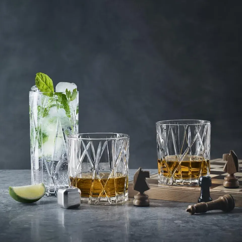 Hot Orrefors City High Ball glass 4-pack, 35 cl Transparent