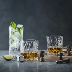 Sale Orrefors City Old Fashioned glass 4-pack, 24.5 cl Transparent