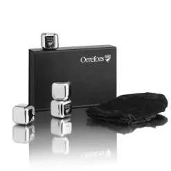 Discount Orrefors City whiskey stones 4-pack, stainless steel Silver-coloured
