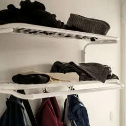 Hat Rack & Hat Shelves|Hat Rack & Hat Shelves^Essem Design Classic 650 hat shelf, /chrome, 2 levels, 60 cm Black