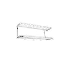 Hot Essem Design Classic 650 hat shelf, /chrome, 2 levels, 70 cm White