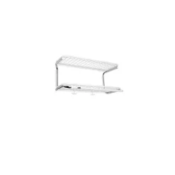 Hat Rack & Hat Shelves|Hat Rack & Hat Shelves^Essem Design Classic 650 hat shelf, /chrome, 2 levels, 50 cm White