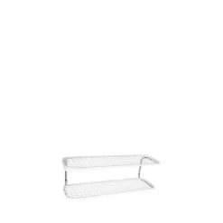 Shoe Racks|Shoe Racks^Essem Design Classic 650 shoe shelf, /chrome, 2 levels, 50 cm White